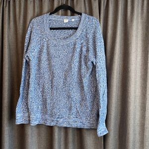 Blue Crochet Sweater